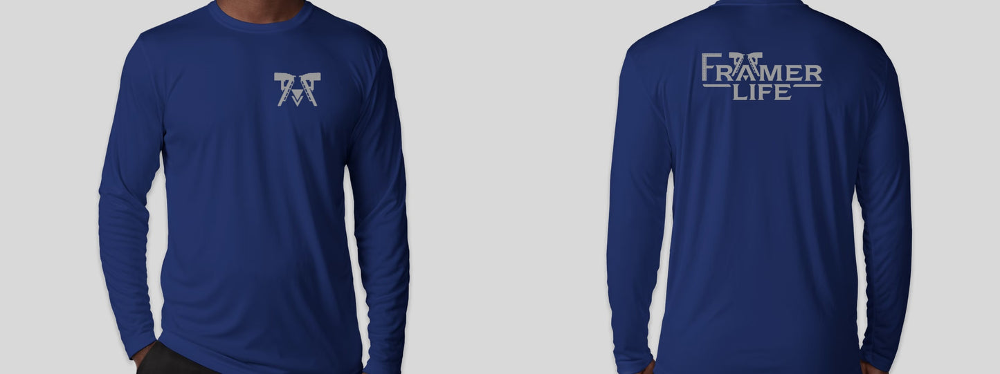 Navy Blue Long Sleeve (Performance)