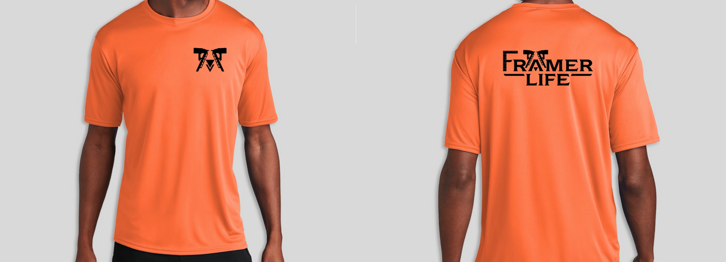 Safety Oranage Performance Short Sleeve