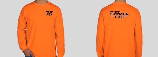 Safety Orange Long Sleeve  (Soft Cotton)