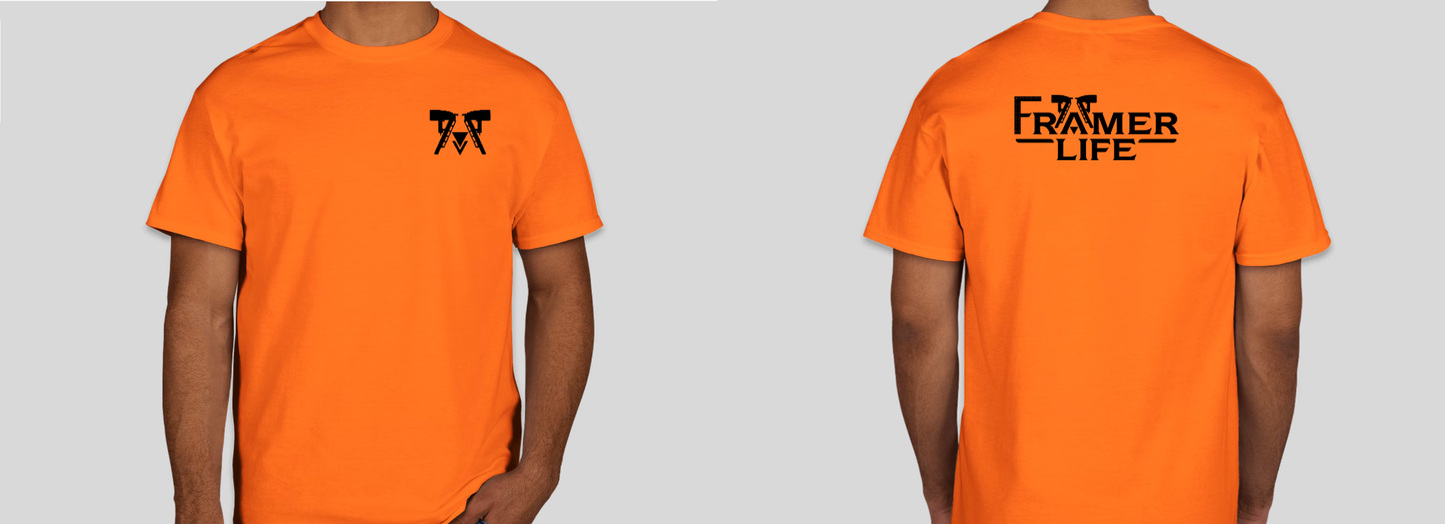 Safety Orange T-Shirt  (Soft Cotton)