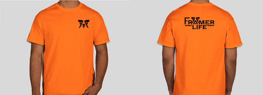 Safety Orange T-Shirt  (Soft Cotton)